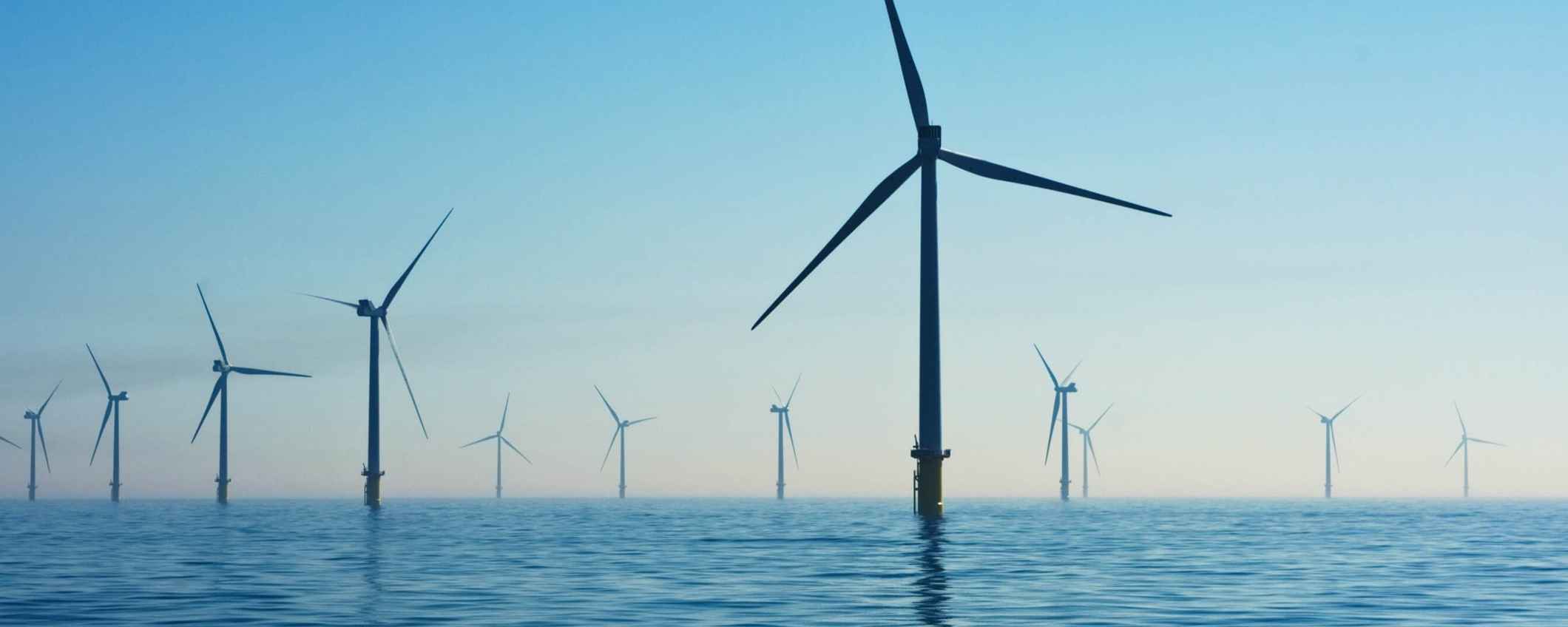 Windmolens op het water