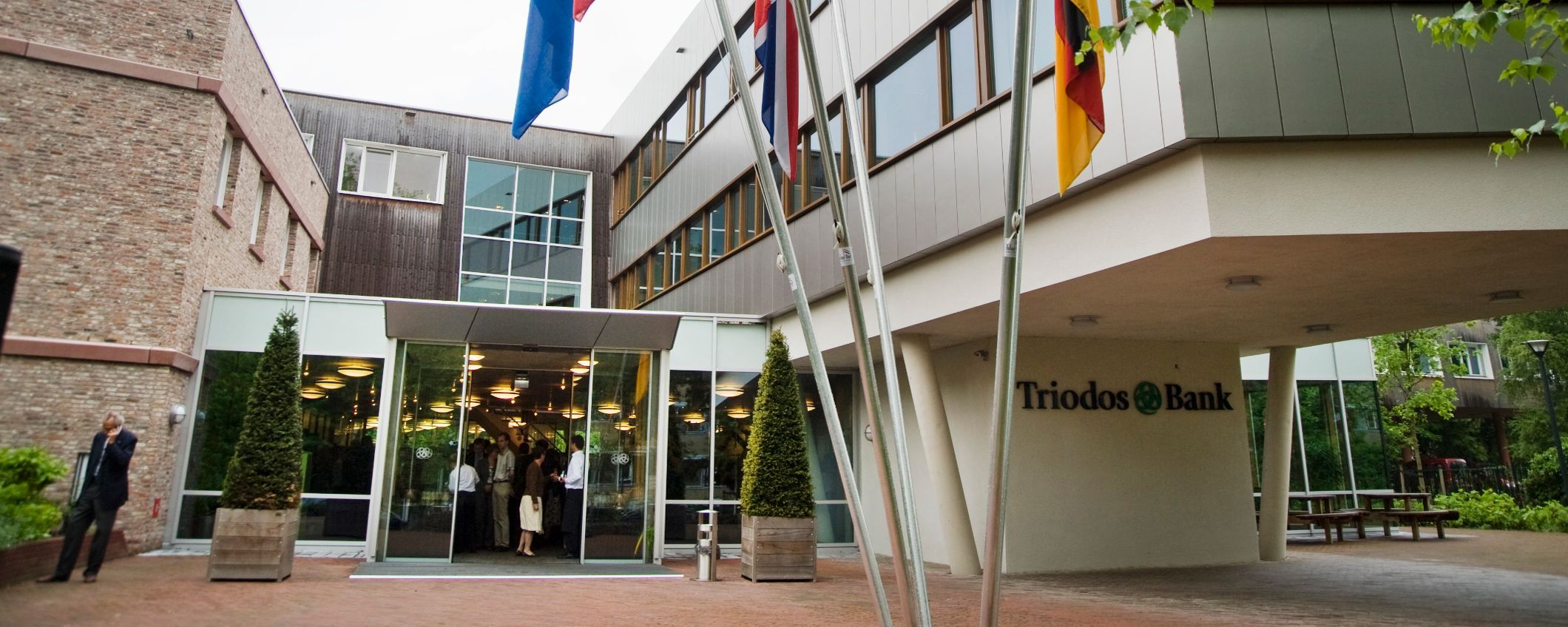 Het hoofdkantoor van Triodos Bank in Zeist