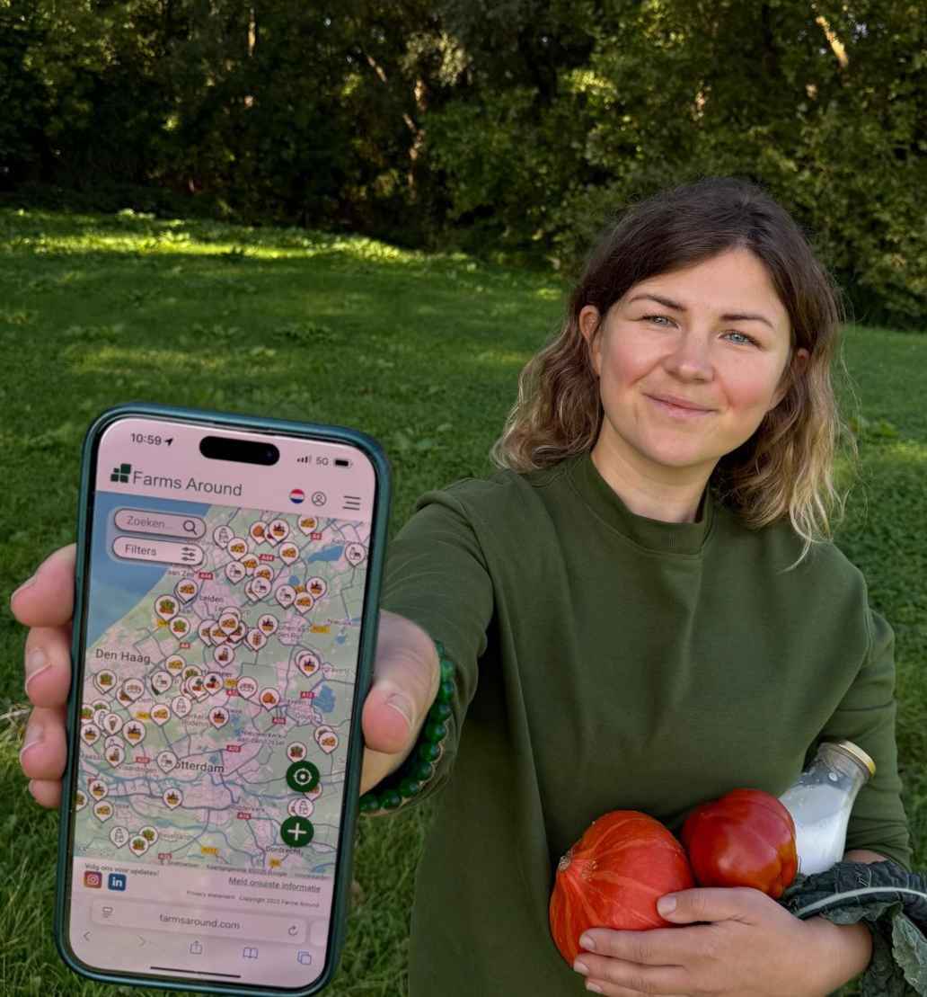 Foto van Olga Sprangers, oprichter van Farms Around