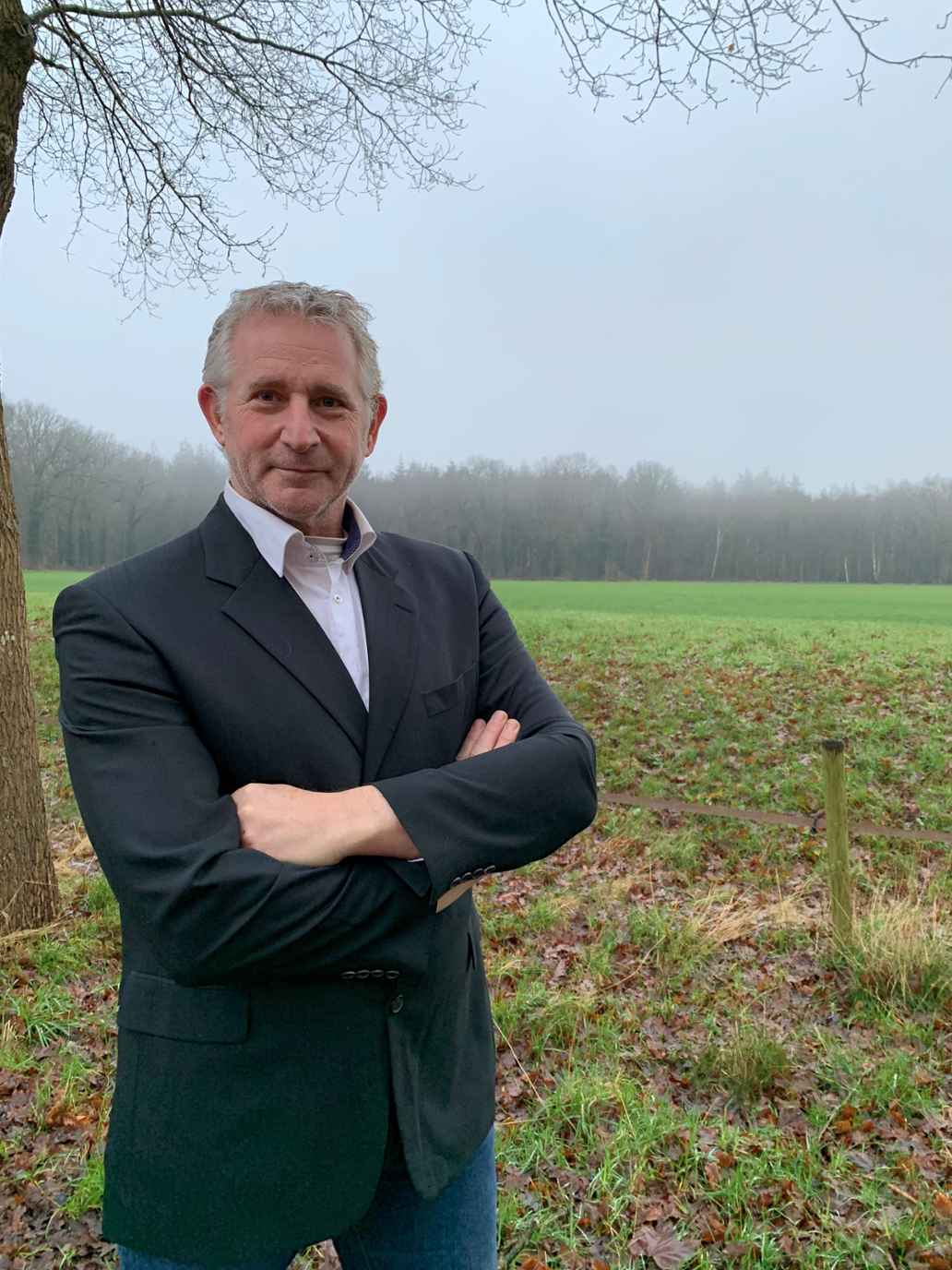 Portret van Paul Kortekaas. teammanager Landbouw & Voeding bij Triodos Bank voor weiland