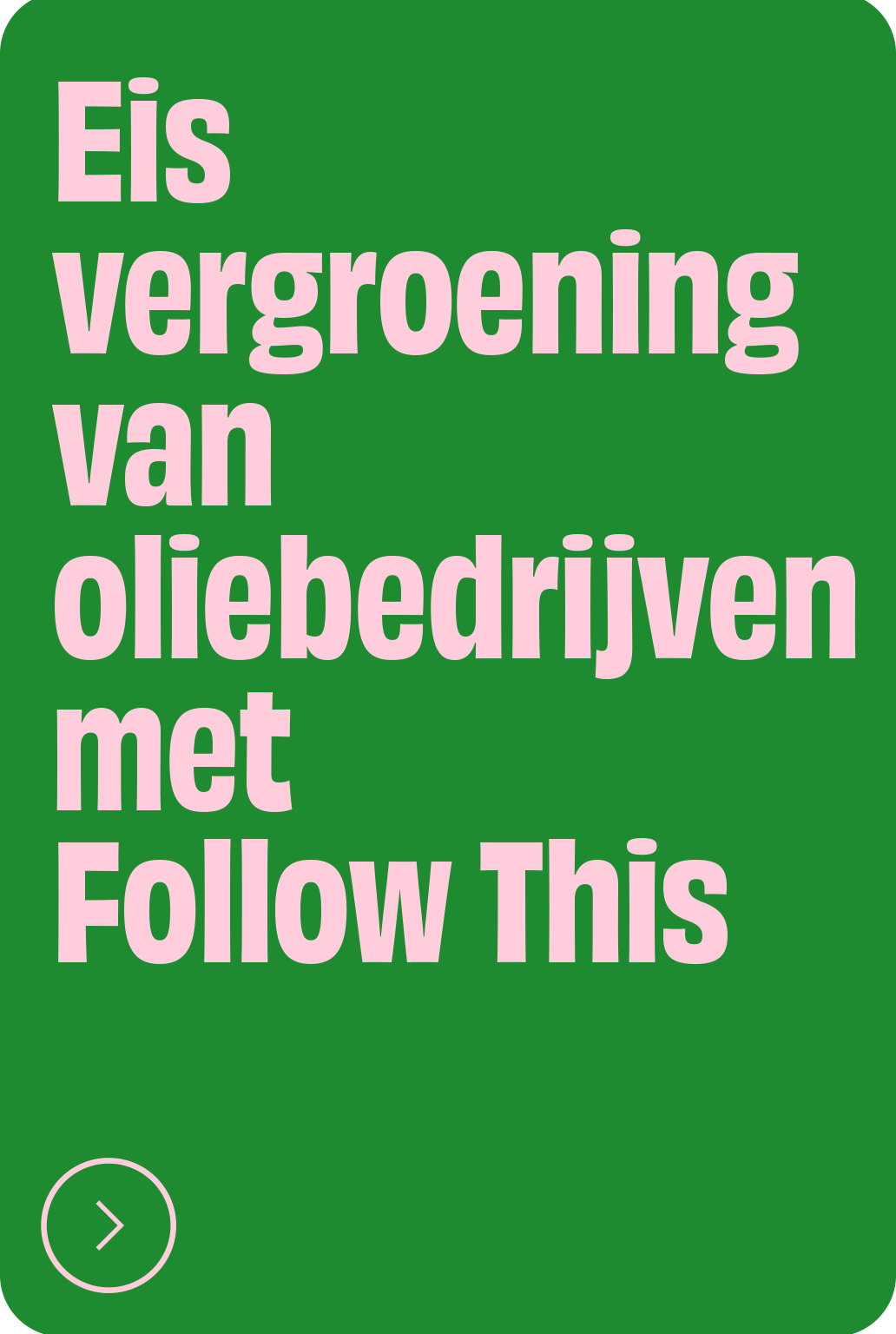 Eis vergroening met Follow This