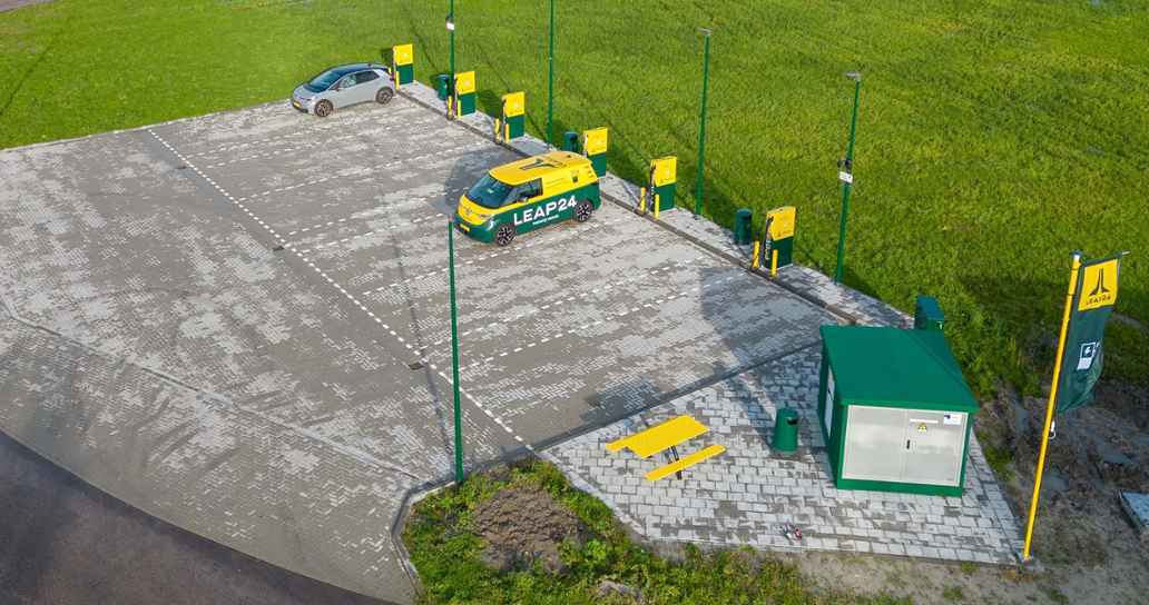 Ultrasnel laadnetwerk van LEAP24 in Schagen voor bestelwagens en vrachtwagens