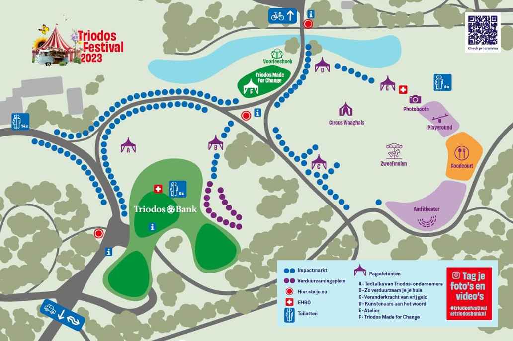 Plattegrond Triodos Festival 2023