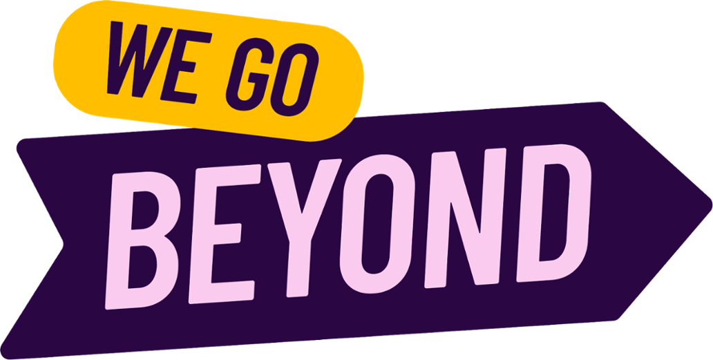 Logo van We go beyond