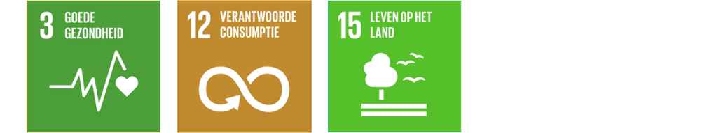 SDG 3, 12 en 15